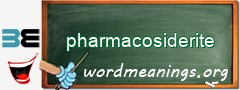 WordMeaning blackboard for pharmacosiderite